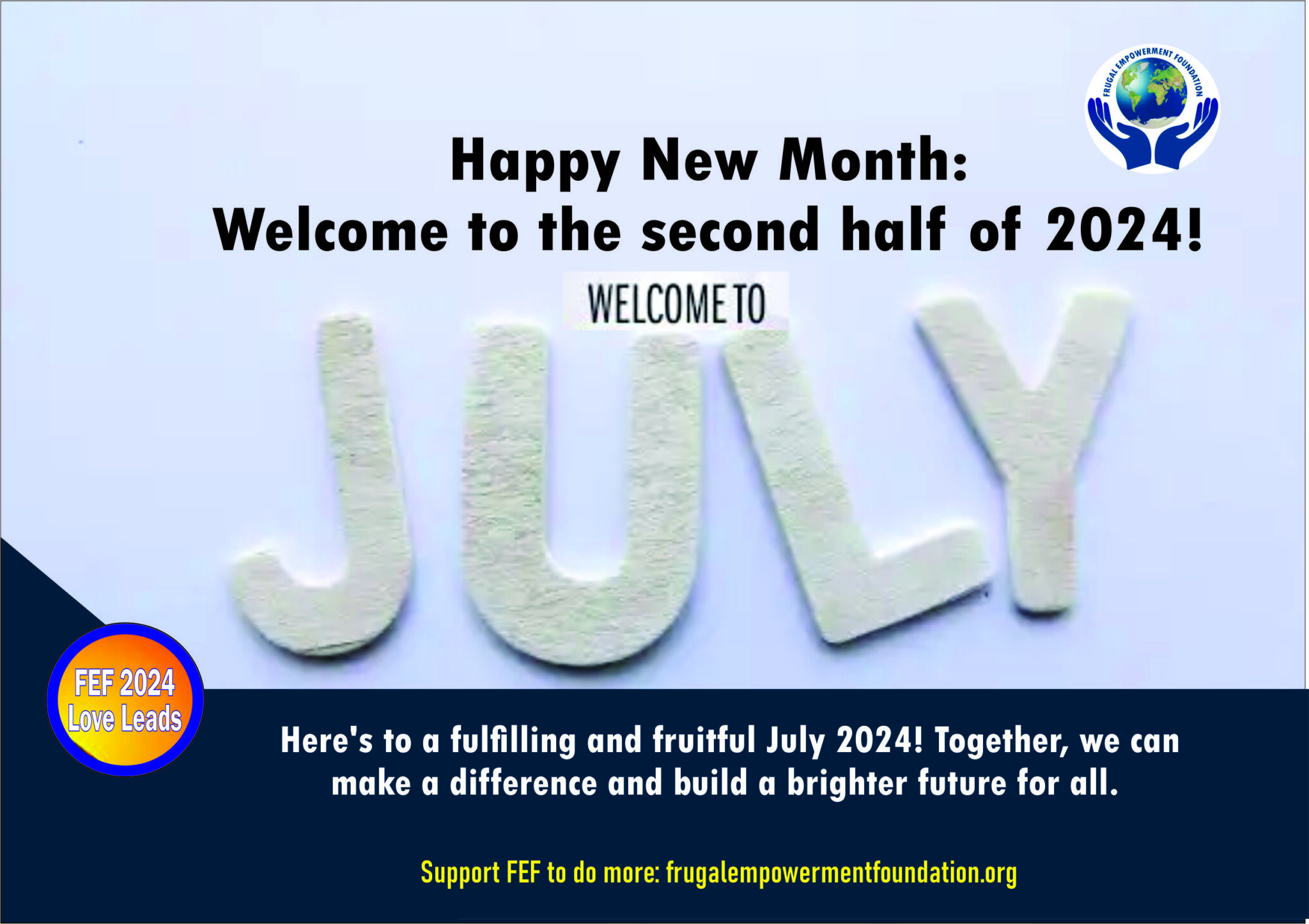 Happy New Month: Welcome to the second half of 2024!
