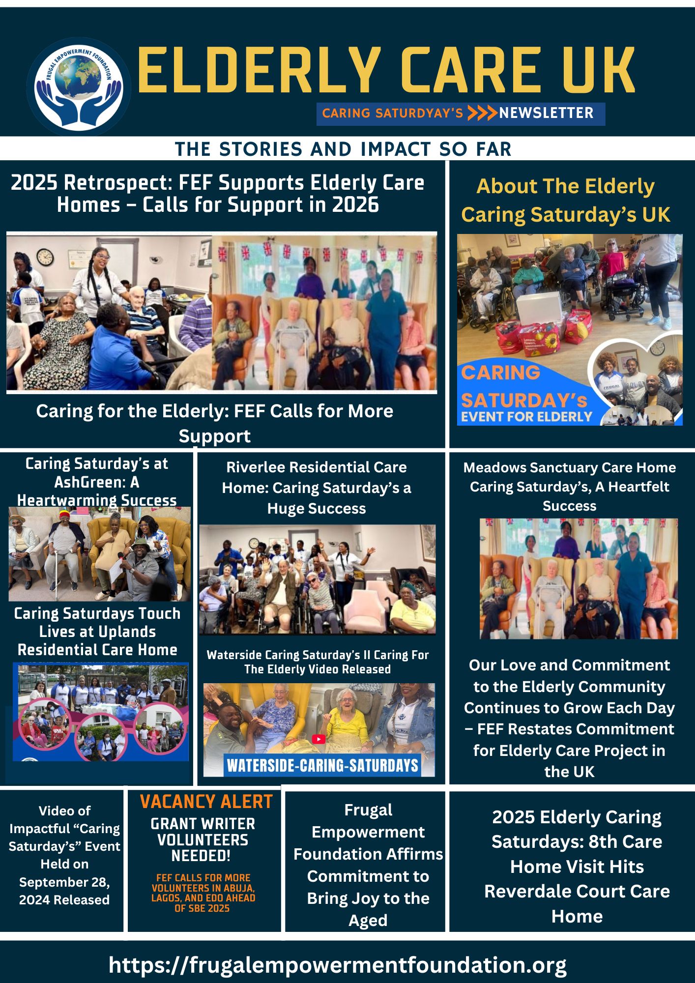 Caring Saturday’s: Elderly Care UK 2025 Newsletter
