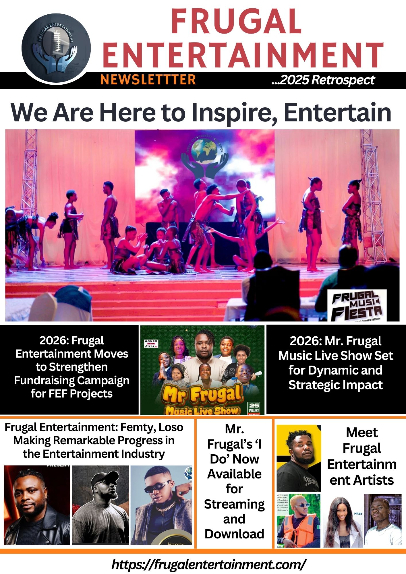 Frugal Entertainment newsletter